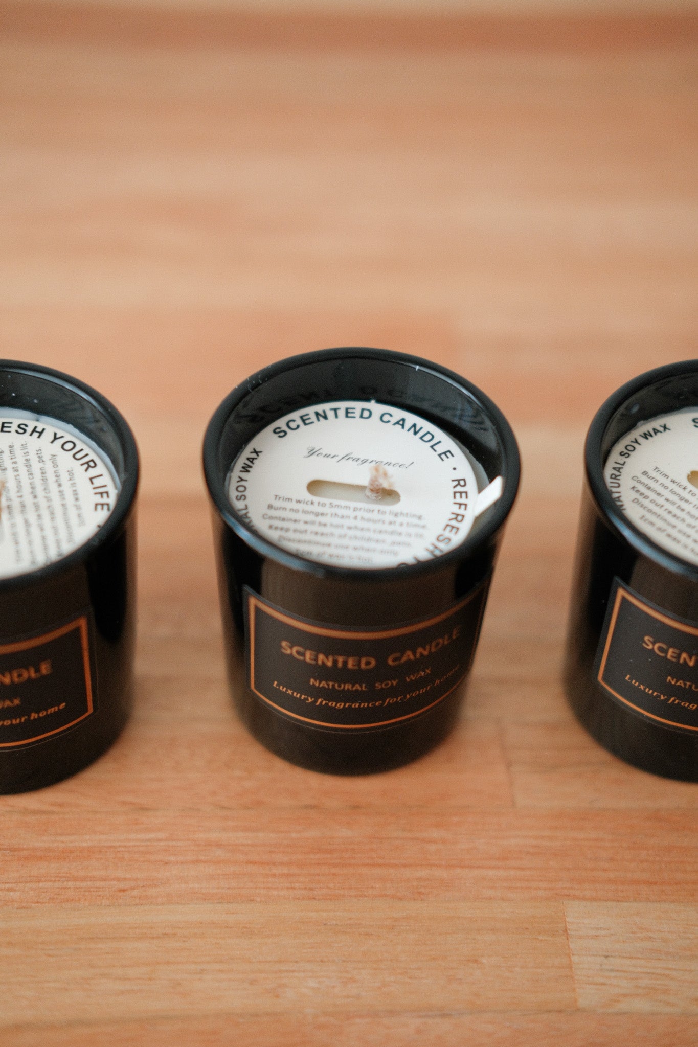 Set x 3 velas aromáticas de sera de soja Noche