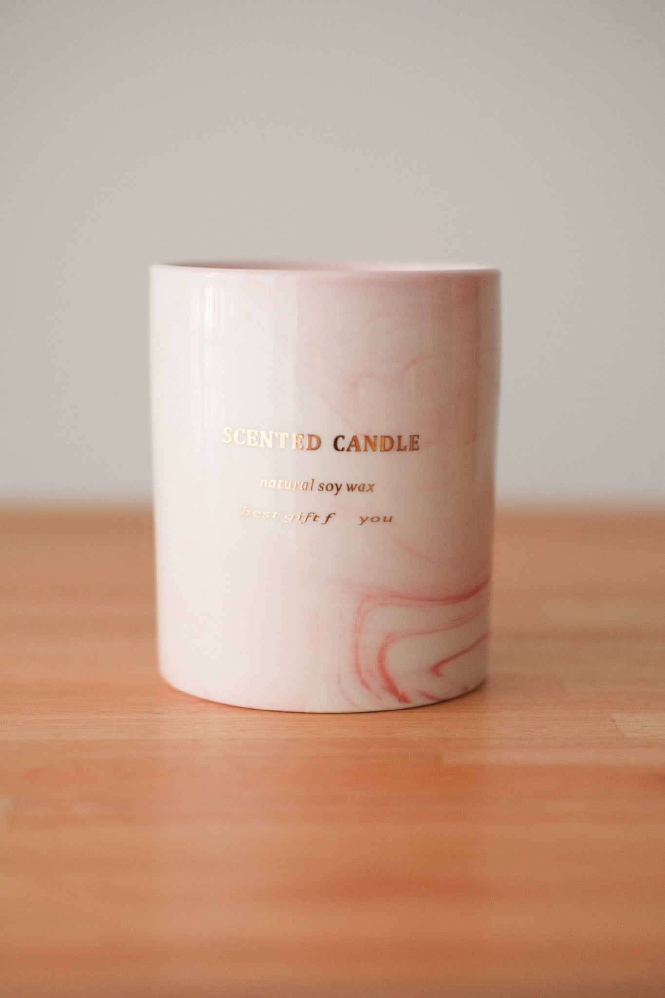 Vela aromática de sera de soja Piedra Rosa