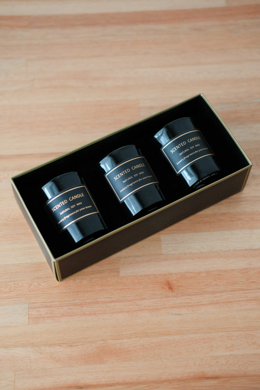 Set x 3 velas aromáticas de sera de soja Noche