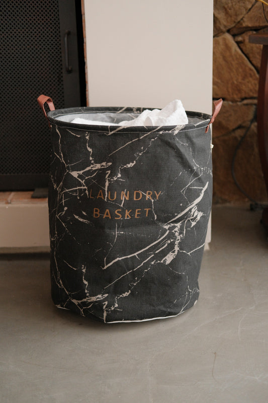 Canasto de baño Marble Black